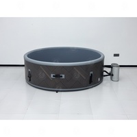 Nouvelle conception 2026 : Spa gonflable rond en PVC pour 2 à 6 personnes, idéal pour la détente dans le jardin