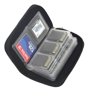 Custodia per Memory Card per CF/<span class=keywords><strong>SD</strong></span>/Micro <span class=keywords><strong>SD</strong></span>/SDHC/MS/DS porta custodia portafoglio 22 slot accessori per gioco Memory Card Box - Product Image 2