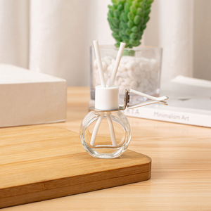 Rỗng trắng 8ml 10ml thủy tinh xe làm mát không khí chai nước hoa hương thơm xe khuếch tán chai với Vent clip và sậy khuếch tán thanh - Product Image 6