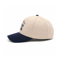 Casquette de baseball à 5 panneaux avec broderie 3D, impression de lettres en relief, logo personnalisé, design vintage sportif unisexe, design américain, 100% coton