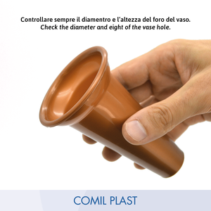 Vase en plastique de style européen de qualité supérieure COMIL PLAST C711, remplacement pour niche à anneaux en bronze, mausolée, crypte, hauteur 4,2 - Product Image 5