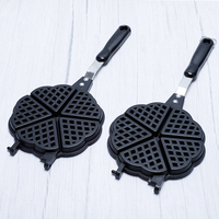 Gaufrier antiadhésif en aluminium pour gaufres et aliments - Plaque de cuisson pour gaufres