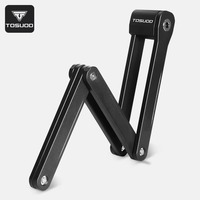 Antivol de vélo pliable TOSUOD en acier allié ABS haute sécurité, antivol à chaîne pour VTT, vélo de route et trottinette électrique