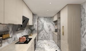 מקצועי מקורה ספק מוצר יוקרה מטבח ארון מודרני עיצוב מותאם אישית ארון מטבח עם אביזרים - Product Image 4