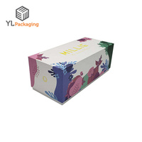 Boîte cadeau en papier rigide blanc de luxe personnalisée pour bougie parfumée, ensemble de trois pièces, emballage