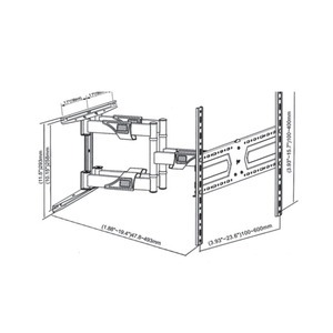 Reemplazo de montaje <span class=keywords><strong>en</strong></span> pared de Tv Led ultra delgado para Wmn10 <span class=keywords><strong>vivo</strong></span> Steel Soporte de TV eléctrico de perfil bajo para <span class=keywords><strong>Vivo</strong></span> Steel para Led Lcd 26" - Product Image 2