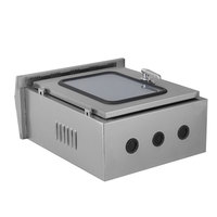 Boîtier d'instruments électroniques extérieur à double porte en acier inoxydable Kesongda Modèle 201 avec fenêtre en verre, boîte de distribution, indice de protection IP54