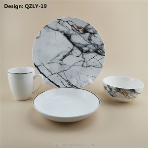 Fourniture d'usine 20pcs ensemble de dîner de luxe <span class=keywords><strong>en</strong></span> <span class=keywords><strong>porcelaine</strong></span>/ensembles d'assiettes <span class=keywords><strong>Service</strong></span> pour 4 - Product Image 6