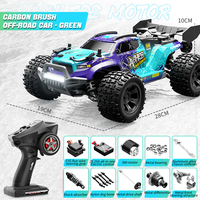 Voiture RC 4x4 1/18 brossée, type coupé monster truck, entièrement proportionnelle, longue autonomie, tout-terrain, haute vitesse, qualité hobby
