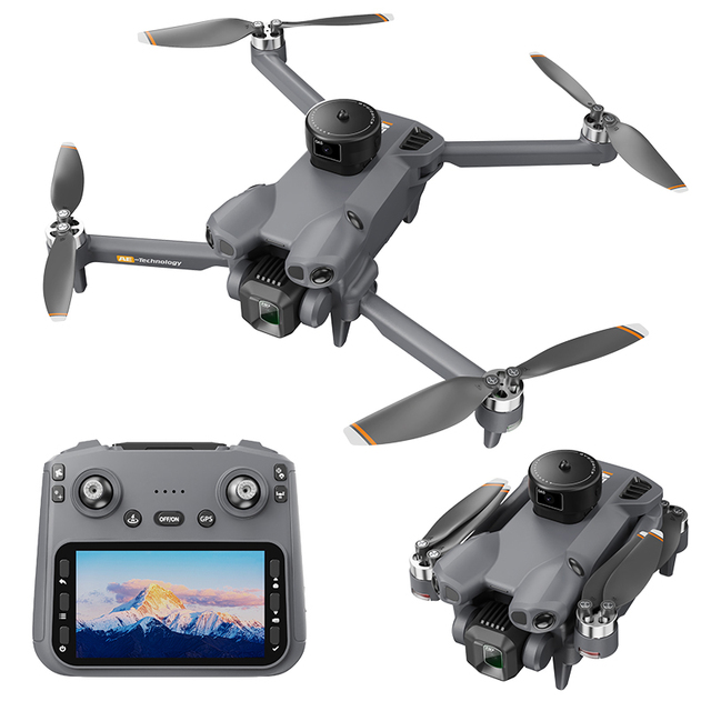 New AE51 Drone Dual Cameras 5G GPS WIFI FPV Optical Flow Positioning Aerial Photography Screen Remote RC Drones