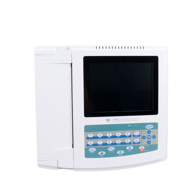 Surgical Emergency Digital Twelve Channel ECG Machine with Printer Paper