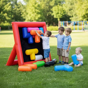 Vente flash - Puzzle <span class=keywords><strong>gonflable</strong></span> - Jeu sportif d'intérieur et d'extérieur - Grand jeu de blocs pour la cohésion d'équipe - Jeu interactif amusant pour les enfants - Product Image 1