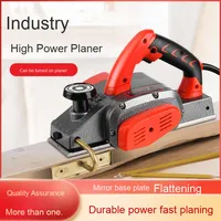 Raboteuse à Bois Électrique Multifonctionnelle Portable de Bureau pour Petite Ébénisterie Domestique, avec Fonction de Découpe et Presse pour Planche à Découper