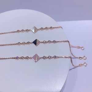 ใหม่ล่าสุดและทันสมัยเสน่ห์18K สร้อยข้อมือทองคำบริสุทธิ์เครื่องประดับสร้อยข้อมือส่วนบุคคลของสีที่แตกต่างกันเครื่องประดับทองแท้ที่กำหนดเอง - Product Image 2