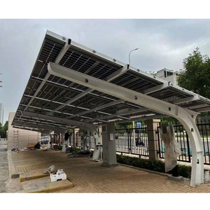 Structure de carport solaire en acier galvanisé robuste, résistante aux fortes charges de neige, pour centre commercial, logistique et parking - Product Image 1