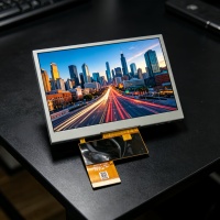 شاشة LCD من Innolux مقاس 4.3 بوصة/TFT/شاشة عالية السطوع/480*272 AT043TN25 V.2، متوافقة مع شاشة تعمل باللمس