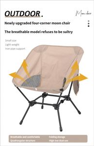 Silla Plegable Compacta de Metal para Exteriores, Playa o Camping, con Logotipo Personalizable - Product Image 2