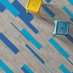 Thảm gạch lát sàn nhà máy bán buôn 50x50, chất liệu PP thương mại, lớp lót bitum, kích thước 25x100cm, bền - Product Image 4