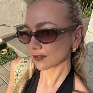 แว่นตาสไตล์ยุโรปอเมริกันทรงรี แว่นกันแดดระดับไฮเอนด์ ยูนิเซ็กส์ ป้องกันรังสียูวี 400 กรอบเต็ม สำหรับถ่ายภาพแนวสตรีท ทันสมัย - Product Image 3