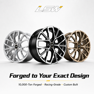 LSW LS8059 Blade Multi‑Spoke Gloss Black Machined Face Car <b>Wheels</b>, Fully Custom PCD ET Center Bore Size, Universal For All Car - Product Image 5