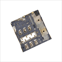 موصل بطاقة SIM صغيرة WECONN WL-SIM127-145 بـ 6 دبابيس + 1، بمسافة بينية 1.27 مم، بتقنية SMT، يعمل بالضغط مع مفتاح استشعار، مقاوم للحرارة العالية، مصنوع من LCP