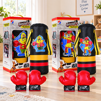 Ensemble de boxe junior avec sac de frappe pour les jeux sportifs récréatifs, les jeux d'introduction et les activités de pratique pour débutants