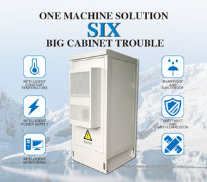 Armoire de serveur, stockage de <span class=keywords><strong>batterie</strong></span> de vélo électrique, métal, intérieur, acier inoxydable, boîtier IP55, fibre, armoire extérieure avec climatisation - Product Image 2