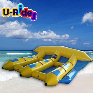 Botes de remos de alta calidad OEM, juegos acuáticos divertidos y locos, tubo inflable remolcable, <span class=keywords><strong>barco</strong></span> con mosca de plátano <span class=keywords><strong>a</strong></span> <span class=keywords><strong>precio</strong></span> competitivo - Product Image 2