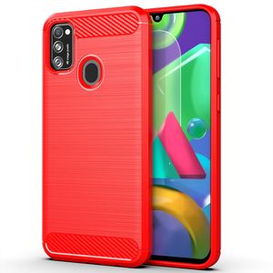 In Fibra di carbonio Antiurto Molle di TPU Della Copertura Posteriore Cassa Del Telefono mobile Per Samsung Galaxy <span class=keywords><strong>m21</strong></span> - Product Image 2