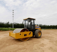 Compacteur vibrant automoteur SEM512 avec tambour à pattes de mouton en option pour le compactage des sols argileux des talus de barrages