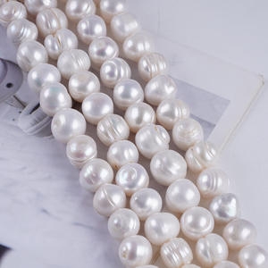 Perles d'eau douce naturelles baroques lâches de 11 à 14 mm, petites perles irrégulières pour la fabrication de bijoux - broche et bague - Product Image 2