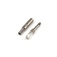 6.3mm prise HIFI Mono Microphone prise 6.35mm prise mâle connecteur de fil à souder avec protecteur à ressort