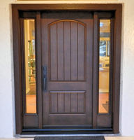 Porte d'entrée intérieure en bois, design moderne, double porte pour maison
