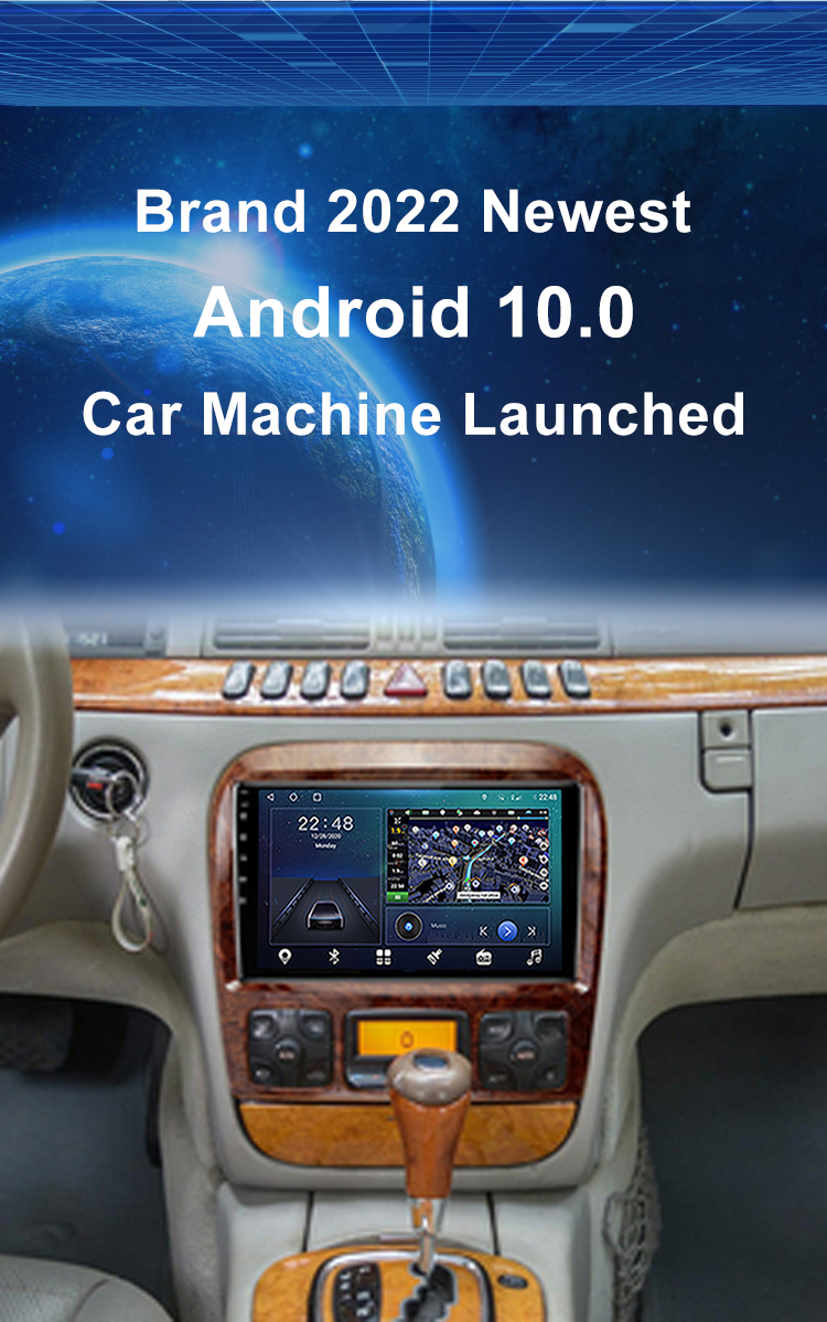 GPS Navigation 9 inch Android 11.0 for Mercedes Benz S Class W220 S280 S320 1998-2005