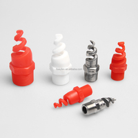 Buses spirales coniques creuses en plastique Huajue de haute qualité OEM/ODM, 60 degrés, 1/4 pouce, pour le nettoyage industriel et l'élimination de la poussière
