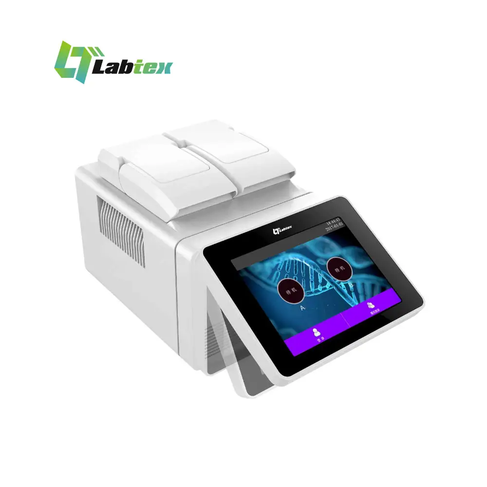 LABTEX T20 Doppel-Block-Rechtzeit-RT-PCR-Test-DNA-Thermozyklusmaschine 2 Blöcke 3*16 Brunnen Analysemantel-Thermozyklus