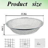 Grille de tamisage ronde en fil d'acier galvanisé pour jardinage, tamis à compost et gravier, Malla Metálica