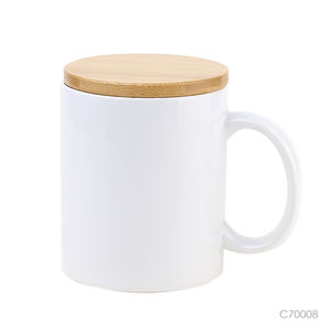 Taza <span class=keywords><strong>de</strong></span> Cerámica <span class=keywords><strong>de</strong></span> <span class=keywords><strong>2022</strong></span> con Tapa y Asa <span class=keywords><strong>de</strong></span> Bambú para Sublimación, Taza en Blanco, Tazas <span class=keywords><strong>de</strong></span> Cerámica Blanca, Tazas <span class=keywords><strong>de</strong></span> Café <span class=keywords><strong>de</strong></span> Cerámica Artísticas - Product Image 4