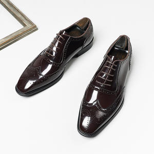 Nuevos Zapatos de Cuero para Hombre, Elegantes y de Alta Gama, Hechos a Medida, de Piel Vacuna Pulida, con Suela Gruesa, Versátiles para Vestir Formal o de Negocios - Product Image 2