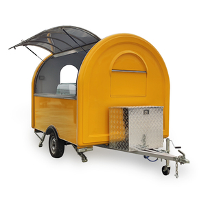 Silang đầy đủ tính năng đường phố nhượng Bộ BBQ Burger khoai tây chiên kem có thể tháo rời Trailer - Product Image 1