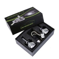 Boîte d'emballage en carton personnalisée de luxe avec couvercle noir, boîte d'emballage pour phare de voiture, boîte d'emballage pour puce LED avec logo