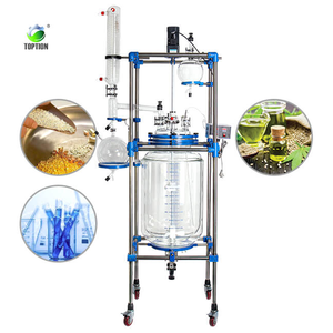 Réacteur en verre monocouche 10L solution rentable pour le mélange de chauffage de routine dans les laboratoires d'enseignement - Product Image 1