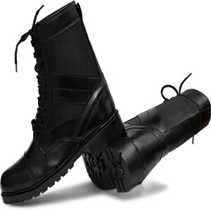 Men Genuine Leather <b>Ankle</b> Boots Lace Up Durable Stylish Outdoor Shoes Anti Slip Sole Soft Inner Lining Comfortable Boots - Product Image 2
