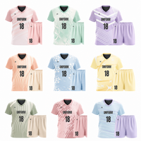 Ensemble de maillots de football pour hommes, Camisetas De Futbol, logo brodé personnalisé, séchage rapide, respirant, polyester, kit de football, directement de l'usine