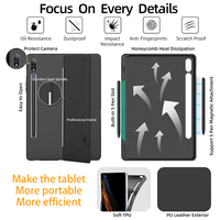 Casing Keyboard untuk Samsung Galaxy Tab S7/S8 11 inci dengan Keyboard Backlit dan Touchpad, Casing Keyboard 2-in-1 untuk Tablet