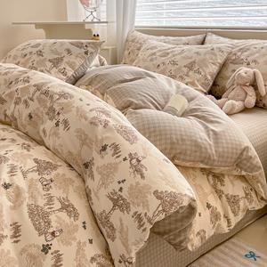 2025ชุดเซตผ้านวมคลุมเตียงขนแกะคุณภาพดีชุดเดียวเจ็ดชิ้นกันน้ำ300TC ฤดูใบไม้ร่วง - Product Image 5