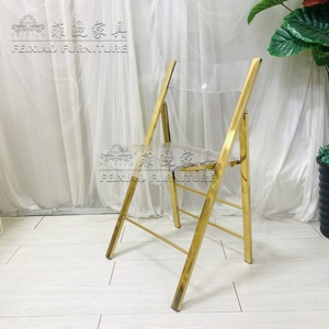 <span class=keywords><strong>เก้าอี้</strong></span>อะคริลิคสแตนเลสพับได้สำหรับเช่า - Product Image 1