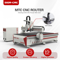Cuchilla Oscilante CCD con Sistema XDW de 3 Ejes 1325 1530, Router CNC con Husillo Refrigerado por Agua de 3.2KW para Tablero KT, EVA y Cuero