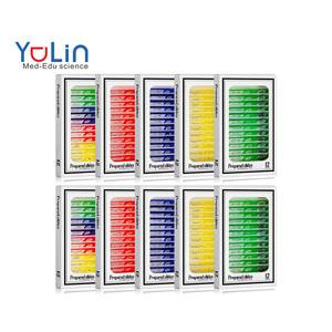 子供向け学校用既製顕微鏡スライド-ユリンブランドプラスチック製動物昆虫植物花サンプル単眼鏡用組織標本 - Product Image 1