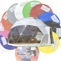 Tente dôme à mur dur blanc personnalisé du fabricant FEAMONT Maison à bulles en PVC conception géodésique étanche pour les événements de glamping